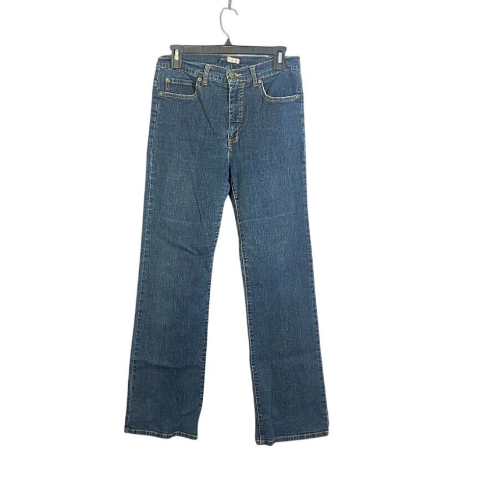 Focus Lifestyle Womens Bootcut Jeans Sz 8 Blue Denim Stretch Cotton Blend 29X29"